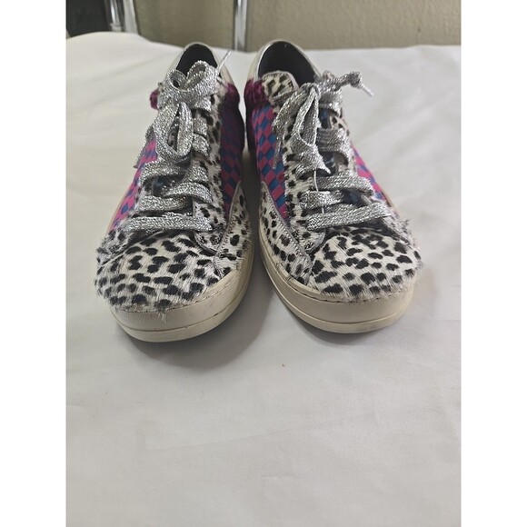 P448 John Cow/Check Sneaker Women's Size 38 - Picture 6 of 11